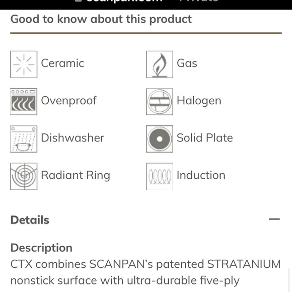 SCANPAN CTX 2 QT Saucepan NWT